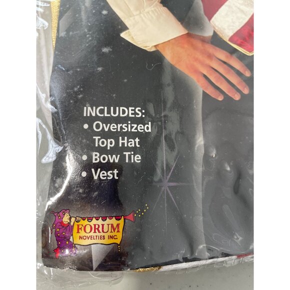 Mr Peppermint Uncle Sam Costume One Size Chest Up To Size 42 Holiday NEW - Picture 3 of 9